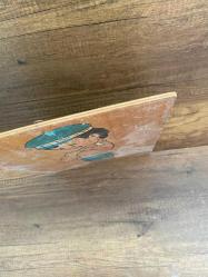 Ahşap Üzerine Çizim Erkek Çocuk Tablo