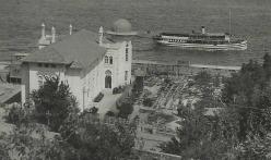 FOTO CEMAL / İZMİR HALKEVİ,AİLE BAHÇESİ VE VAPUR TEMALI ESKİ DÖNEM FOTOKART...