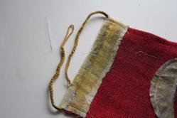 DAĞILAN KOLLEKSİYON  VİNTAGE  NADİR KOLEKSİYONLUK  ASKER BAYRAĞI ARKASI MÜHÜRLÜ