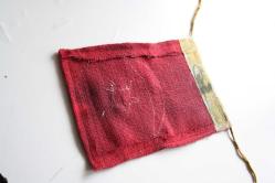 DAĞILAN KOLLEKSİYON  VİNTAGE  NADİR KOLEKSİYONLUK  ASKER BAYRAĞI ARKASI MÜHÜRLÜ