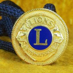 VINTAGE LIONS INTERNATIONAL MİNELİ ALTIN YALDIZ KAPLAMA MADALYA BOYUN BAĞI