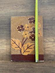 Ahşap Üzerine El Yapımı Çiçek Saksı İşleme Tablo