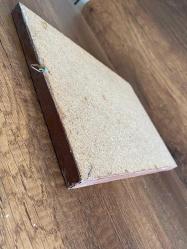 Ahşap Üzerine El Yapımı Çiçek Saksı İşleme Tablo