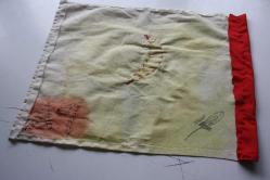 DAĞILAN KOLLEKSİYON  NADİR KOLEKSİYONLUK  EL DİKİMİ  HİLAL-İ AHMER SANCAK  ARKASI MÜHÜRLÜ