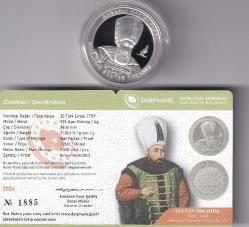 Darphane Osmanlı Padişahları Serisi No:18 Sultan İbrahim Hatıra Parası Gümüş