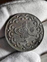 Sultan Abdülhamit 1293/17 Gümüş 5 Kuruş Çil