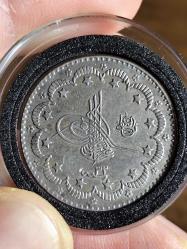 Sultan Abdülhamit 1293/32 Gümüş 5 Kuruş Çil