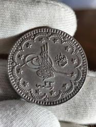 Sultan Abdülhamid 1293/33 Gümüş 5 Kuruş Çil