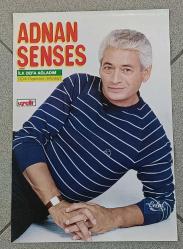 KASET/CD TANITIM AFİŞİ * ADNAN ŞENSES * İLK DEFA AĞLADIM * 32X49 CM