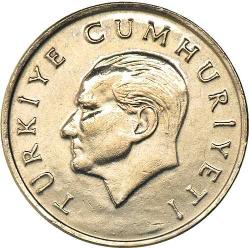 Türkiye Cumhuriyeti 1996 Yılı  25 Bin Lira  Kenar Yazısı Turaya Göre Düz   (9335)