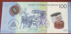 2021.NİKARAGUA 100  CORDOBAS POLİMER ÇİL  PARA