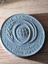 50 Bin Lira Dünya Gıda Zirvesi Roma Hatıra para