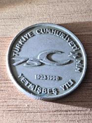 100 Bin Lira Türkiye Cumhuriyetinin 75.Yılı Hatıra para