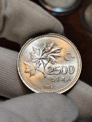 1992 Yılı 2500 lira Çil
