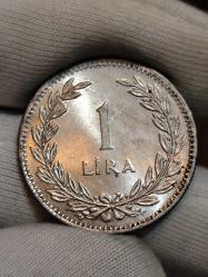 1948 Yılı Gümüş 1 Lira Çil