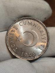 1948 Yılı Gümüş 1 Lira Çil