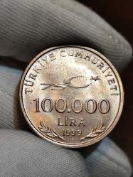 1999 Yılı 100000 Bin Lira Çil