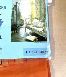 150X240 CM BANYO PEDRDESİ KUMAŞINDAN 2 ADET PERDE