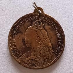 İngiltere,1897'de çıkarılan Kraliçe Victoria Elmas Jübile Madalyası,bronz