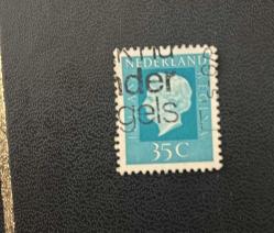 Hollanda Pulu - Nederland Stamp - Postadan Geçmiş Pul Filateli - DAMGALI - KRALİÇE JULIANA TEMALI PUL , 35 PARA - YABANCI PULLAR-NOSTALJİK DOĞUM GÜNÜ HEDİYESİ