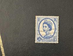 İngiltere Pulu - England Stamp - Postadan Geçmiş Pul Filateli - KRALİÇE II. ELIZABETH, 4  PARA - YABANCI PULLAR - NOSTALJİK DOĞUM GÜNÜ HEDİYESİ