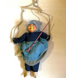 El Yapımı Porselen Cadı El Boyama Porselen Bebek N0 825