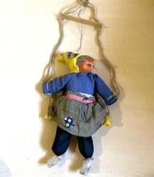 El Yapımı Porselen Cadı El Boyama Porselen Bebek N0 116