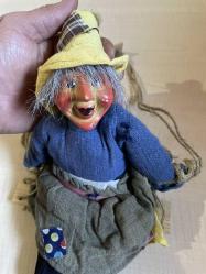 El Yapımı Porselen Cadı El Boyama Porselen Bebek N0 116