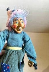 El Yapımı Porselen Cadı El Boyama Porselen Bebek N0 117