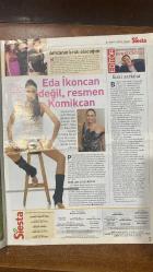 SİESTA DERGİSİ - 30 MART 2008 PAZAR SAYI: 146 DEMET AKALIN - TAMER KARADAĞLI - SERTAB ERENER - SEDA ERTAN - EDA TAŞPINAR - ZEYNEP MANSUR - KENAN DOĞULU - OZAN DOĞULU - ECE YOSMAOĞLU - SEZEN CUMHUR ÖNAL - ZEKİ MÜREN - ORHAN GENCEBAY - SEVİM EMRE - HÜLYA AVŞAR - DENİZ UĞUR - ŞENAY AKAY - TATYANA - TUĞÇE GÜDER - ARZU PAVLOVA - FATMA YAMAN - SERKAN TAN - ATİLLA SARAL - FUNDA ARAR  SIESTA - AKŞAM GAZETESİ’NİN ÜCRETSİZ EKİDİR - DEMET AKALIN’IN EN BÜYÜK KORKUSU - TAMER KARADAĞLI: KADINLAR BENİ KOLAY KANDIRIYOR - SERTAB ERENER İSTANBUL’DAN NEDEN KAYBOLDU - İKONCAN SEDA ERTAN’DAN VETO - ZEYNEP MANSUR: İMKÂNSIZ AŞKLAR İÇİN YARATILMIŞIM - KENAN DOĞULU: AMCANIN KRALI OLACAĞIM - EDA TAŞPINAR’A KOMİKCAN YORUMU - ESKİ ŞARKILAR VE ZEKİ MÜREN - ORHAN GENCEBAY’IN STİL DANIŞMANI SEVİM EMRE - TAMER KARADAĞLI: KADINLAR VAHŞİ - ŞENAY’IN ANTALYA ÇIKARMASI - REZERVASYON VE GURME HABERLERİ - 16 SAYFA