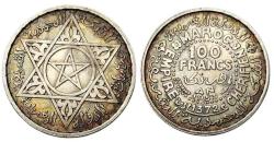 Fas 100 Frank, 1372 (1953) Gümüş 4 gr