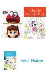 Dark Horse Books Super Mario Odyssey Sanatı + Alice in Wonderland + Heidi
