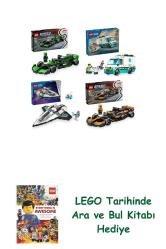 Lego Araçlar Seti 458 (77247 + 60451 + 60430 + 77251) + Lego Ara ve Bul Kitabı Hediye