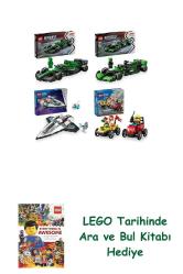 Lego Araçlar Seti 579 (77245 + 77247 + 60430 + 60458) + Lego Ara ve Bul Kitabı Hediye