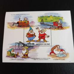 Walt Disney mnh 5 adet blok