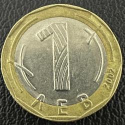 Bulgaristan 1 Leva 2002. Tedavül.