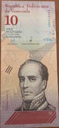 VENEZUELA 10 BOLİVAR 2018 ÇİL PARA RESİMDEKİ