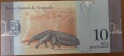VENEZUELA 10 BOLİVAR 2018 ÇİL PARA RESİMDEKİ