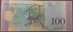 VENEZUELA 100 BOLİVAR 2018 ÇİL PARA RESİMDEKİ