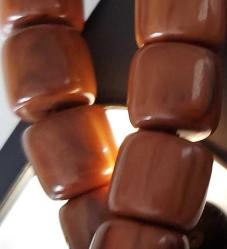 OSMANLI DÖNEMİ OBJEDEN YAPILMA TARÇIN RENGİ MÜTHİŞ İŞÇİLİKLİ MUHTEŞEM MİSKEVİ BAĞA KATALİN TESPİH GÜMÜŞ PÜSKÜLLÜ 2YY1DD ÇOK NADİR