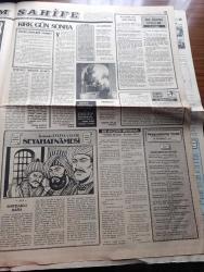Türkiye Gazetesi - Turkish Newspaper - 15 Ağustos 1984 - mesken kredileri dağıtılırken yazan Yalçın Özer Başmakale - Mücahitler 350 Sovyet ve Afgan askerini öldürdüler - olimpiyat kafilemizin otobüsüne konulan saatli bomba imha edildi - Başbakan Turgut Özal 6. basın toplantısını Yarın Emirgan'da yapacak fotoğraf - okula başlama yaşının 6 yaş olması taraftar bulamıyor - Devlet bakanı İsmail Özdağlar İran'a gitti - Afganistan Pakistan münasebetleri gittikçe gerginleşiyor - Erzincan Yeni bir camiye kavuştu Camii Kebir fotoğraf - televizyon programı - Resimli Evliya Çelebi seyahatnamesi hazırlayan Kemal Akmeriç Desen Samim Utkun Yazı Dizisi - Peygamberler tarihi yazan Abdüllatif Uyan Yazı Dizisi - Zincirlikuyu mezarlığında 25 adet boş yer kaldı - Sirkeci'deki Bahçekapı yalıköşk caddesi'nde bulunan Liman Han çökmek üzere fotoğraf - Kırkpınar başpehlivanlığını kazanan Hüseyin Çokal Sabri Acar Ve Mehmet Güçlü fotoğraf - Malatyaspor beğenildi - Boykotlar ABD ve Rusya'ya yaradı - Jupp Derwall