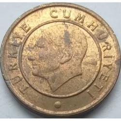 Türkiye 2012 1 Kuruş Bakır Alaşım Modern Emisyon Çilaltı