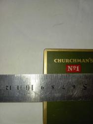 50-60 lardan Churchman's No1: Sigara Kutusu metal boş