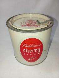 vintage Middleton's Cherry Blend pipo tütün teneke kutusu . boş Amerikan imali oldukça eskilerden iyi durumda koleksiyon dekorluk