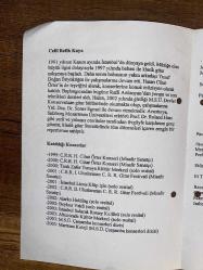 CELİL REFİK KAYA GİTAR RESİTALİ - 2003 - YILDIZ TEKNİK ÜNİVERSİTESİ - YILDIZ TEKNİK ÜNİVERSİTESİ-SANAT VE TASARIM FAKÜLTESİ-MÜZİK VE SAHNE SANATLARI BÖLÜMÜ-MÜZİK TOPLULUKLARI PROGRAMI-YILDIZ’DA MÜZİK-Celil Refik Kaya-Gitar Resitali-15 Nisan 2003-YTÜ Oditoryum-Program-Celil Refik Kaya-Katıldığı Konserler-My Lord Willoughby’s Welcome Home-Mr. Dowland’s Midnight-Se lo m’accorgo-Partita À-Mölli-Pavanas-Viyolonsel Süiti no. 1’den-Etüd-El Testamento de la Amelia-Recuerdos de la Alhambra-Val se pour un nuage triste-La vieille automobile-Andres Segovia için 6 Prelüd’den-Prelüd-Kolombiya Süiti’nden-Prelüd no.1-Etüd no.1-Choros-Valse Venezolano no. 2
