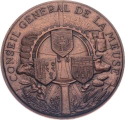 Fransa Meuse Genel Konseyi (Genel, Bölgesel veya Belediye Meclisi Üyeleri Madalyonu MVM2060