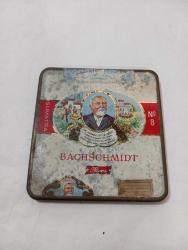 vintage Bachschmidt Sumatra Puro sigara Teneke Kutusu içi boş