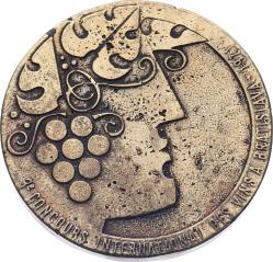 Bratislava 1971 Yılı 3.Uluslararası Şarap Yarışması Bronz Madalyon MVM2066