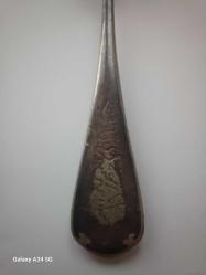 GÜMÜŞ 800 AYAR OSMANLI TUĞRALI YAZILI ANTİKA ÇATAL