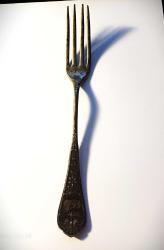 GÜMÜŞ 800 AYAR BEATRİCE MARKA ANTİKA ÇATAL